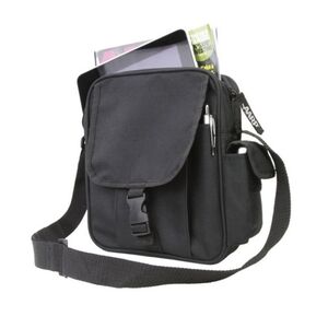 AARP Black Shoulder Crossbody Bag Adjustable Straps Lightweight Several Pockets
